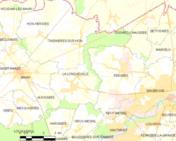 Map commune FR insee code 59357